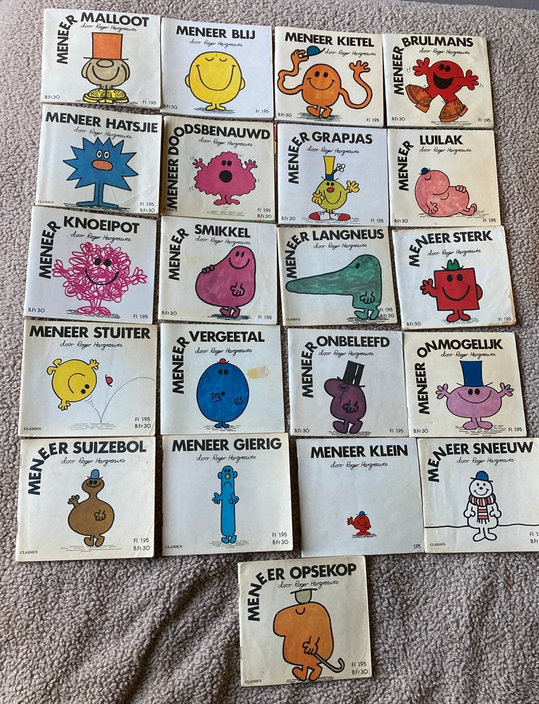 21 Meneertjes boekjes van Roger Hargreaves, Ophalen, Gelezen, Fictie algemeen