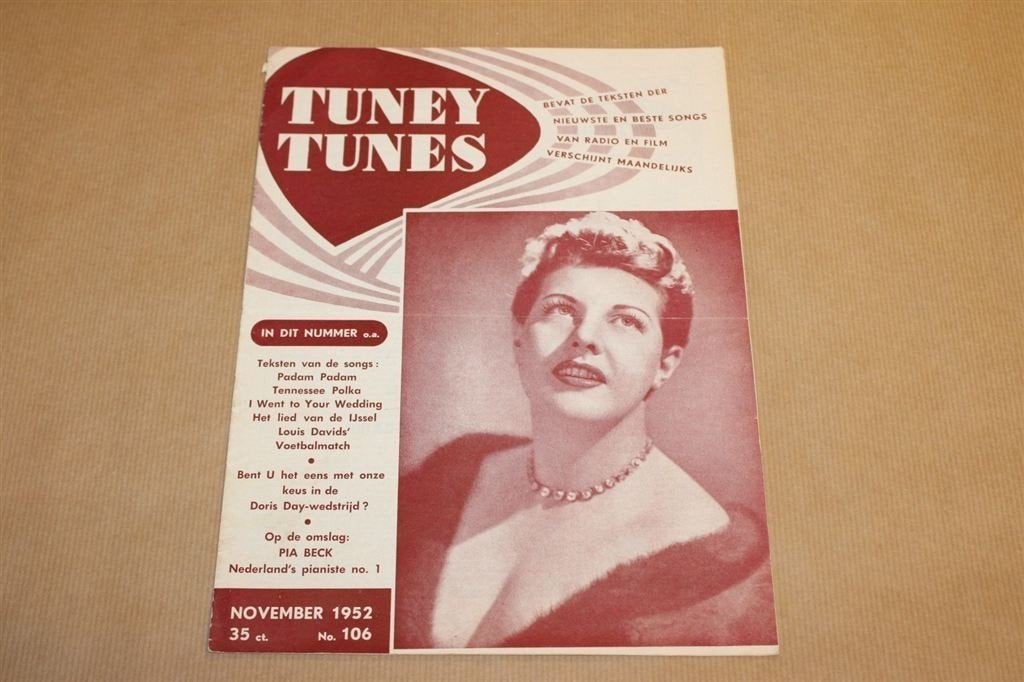 Tuney Tunes - No. 106 1952 - Met Marilyn Monroe !!, Verzamelen, Ophalen of Verzenden, 1940 tot 1960, Knipsel(s)