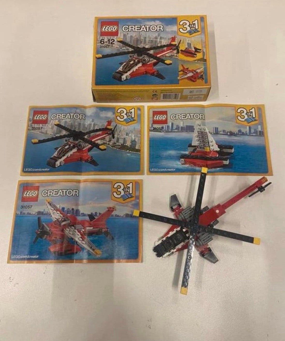 Lego Creator 3in1 31057 Rode Helikopter, Inclusief instructies, -, Ophalen of Verzenden, Zo goed als nieuw
