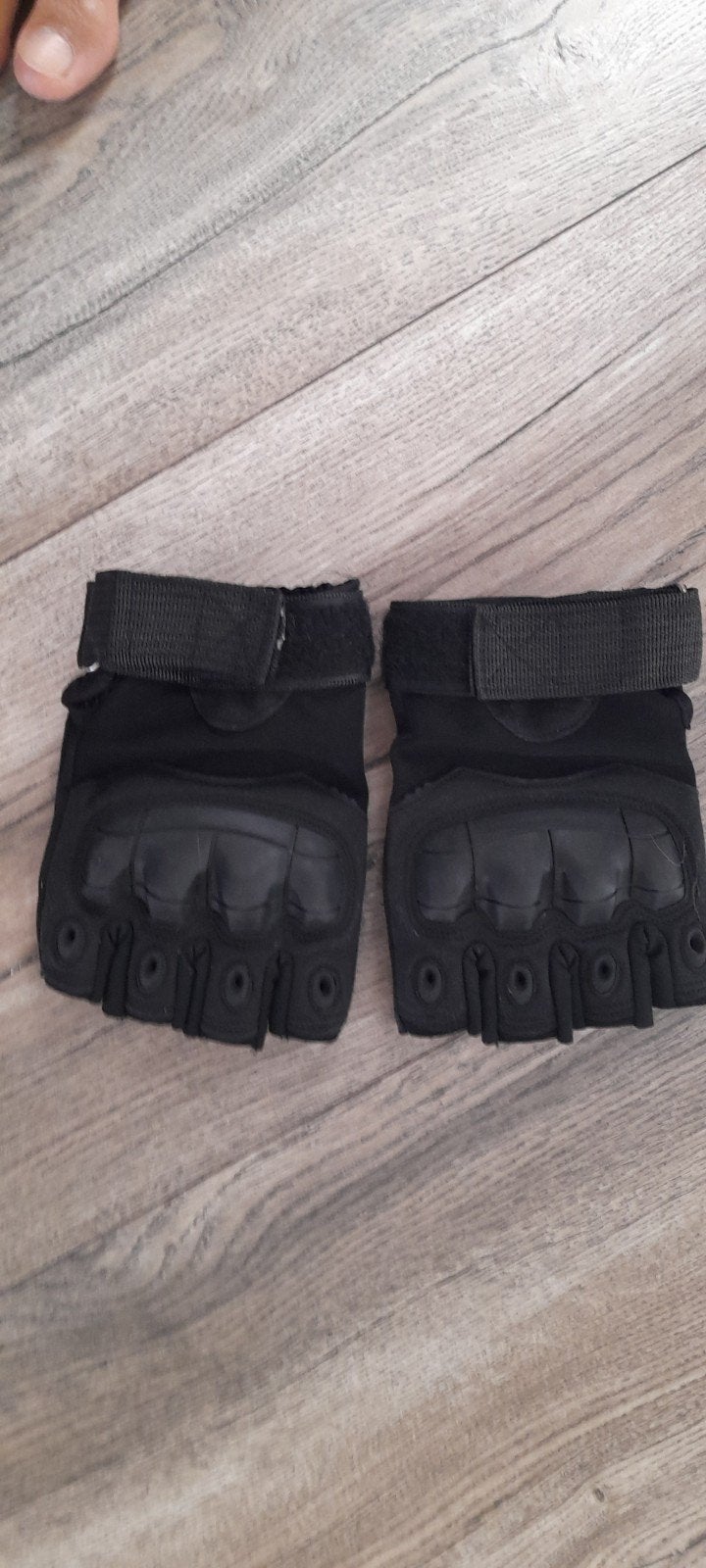 Zwarte vingerloze handschoenen met bescherming maat 11/XL, Ophalen of Verzenden, Tweedehands, Heren, Handschoenen