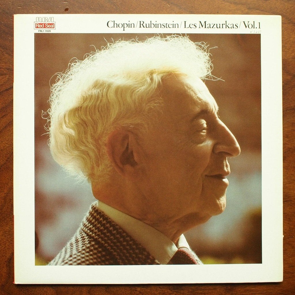 chopin rubinstein les mazurkas vol. 1, Ophalen, LP, Romantiek, 12 inch