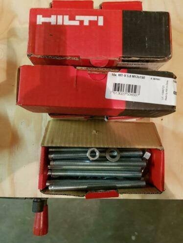 Hilti Ankerstangen en schermhulzen, Doe-het-zelf en Verbouw, Ophalen of Verzenden, Nieuw