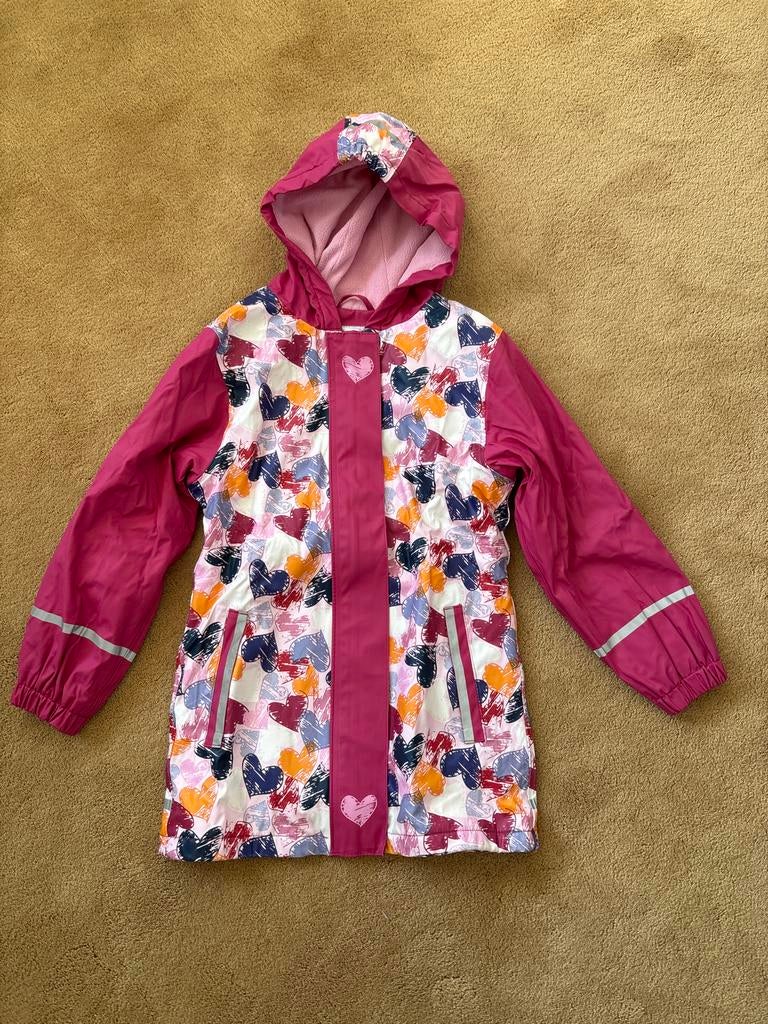 Lupilu Regenjas 122/128 met Fleece Voering, Kinderen en Baby's, Kinderkleding | Maat 122, Ophalen of Verzenden, Gebruikt, Meisje