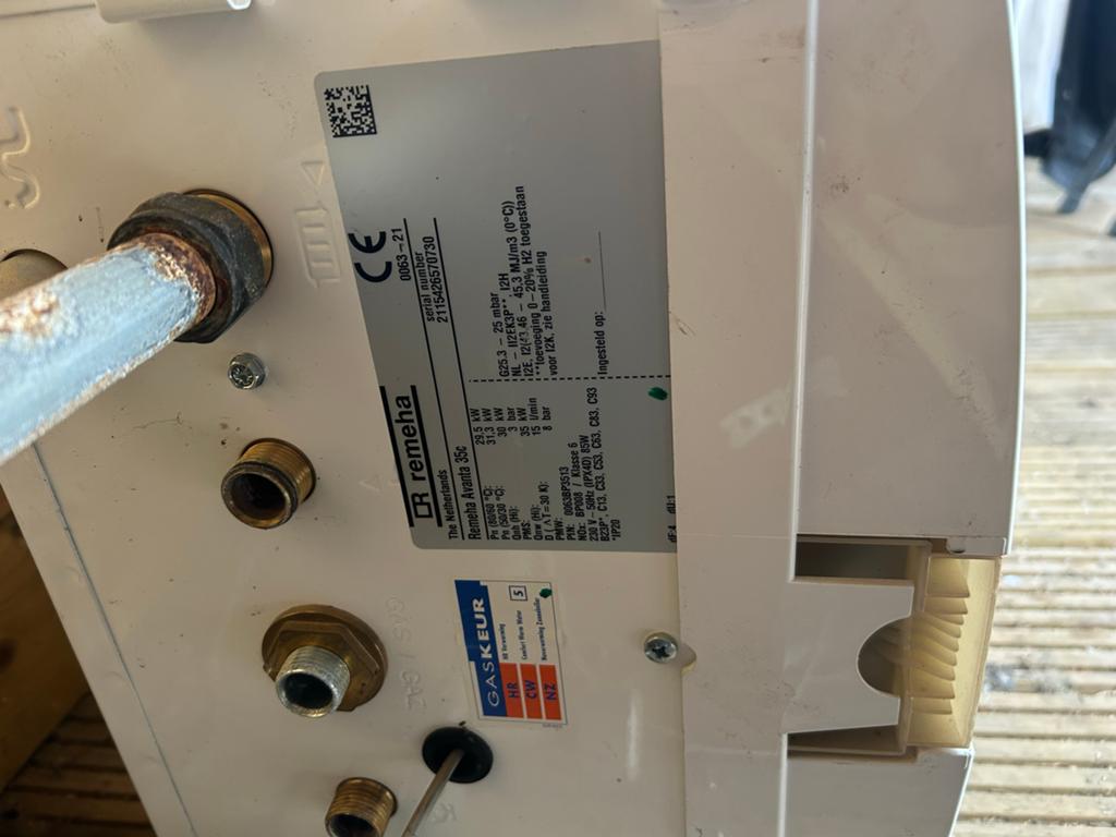 Remeha Avanta 35c CV-ketel - Gebruikt, Doe-het-zelf en Verbouw, Ophalen, 30 tot 80 cm, Gebruikt, Hoog rendement (Hr)