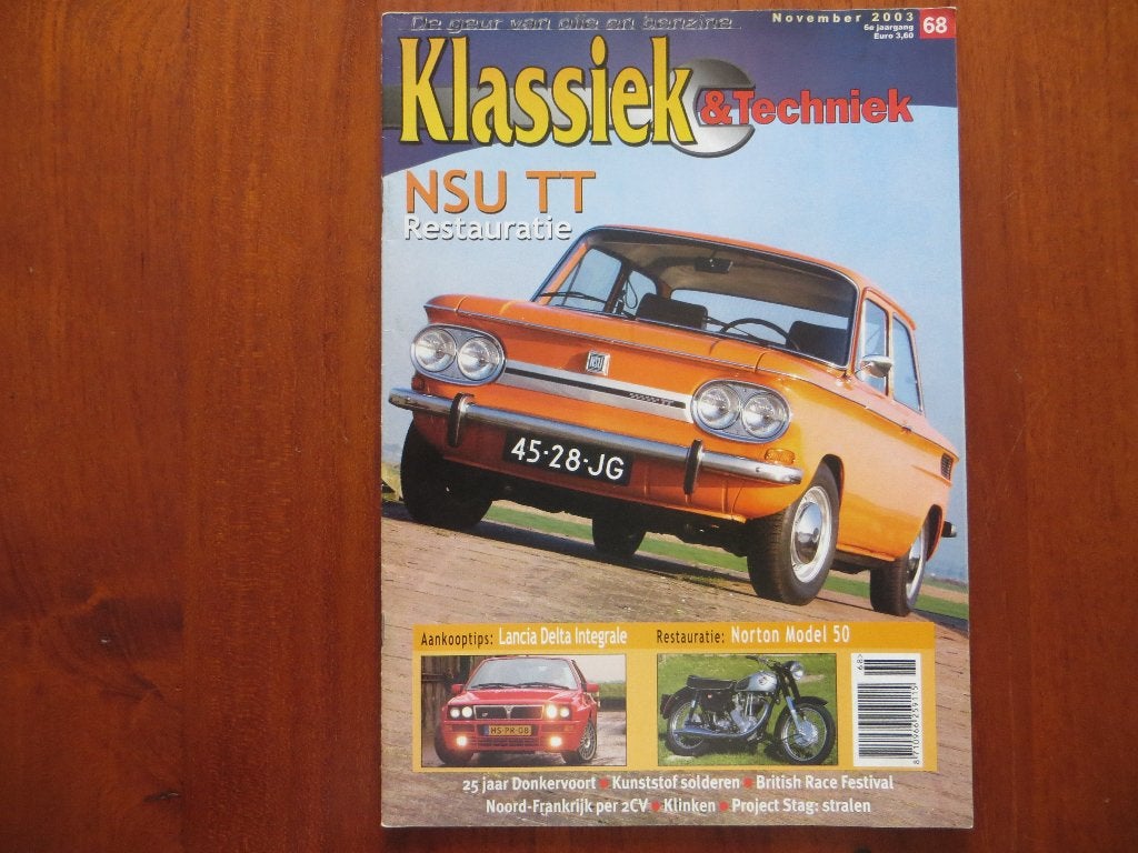 Klassiek & Techniek 68 NSU TT, Lancia Delta HF Integrale, Boeken, Ophalen of Verzenden, Nieuw, Algemeen