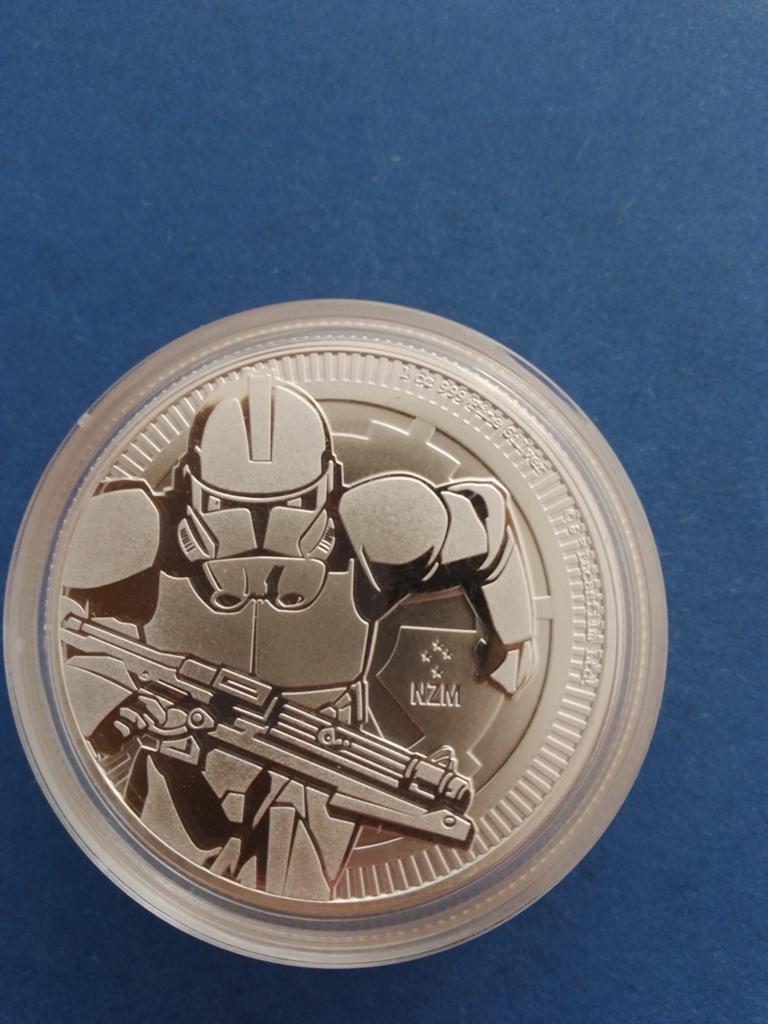 Star Wars Clone Trooper 2019 1 oz zilver, Postzegels en Munten, Ophalen of Verzenden