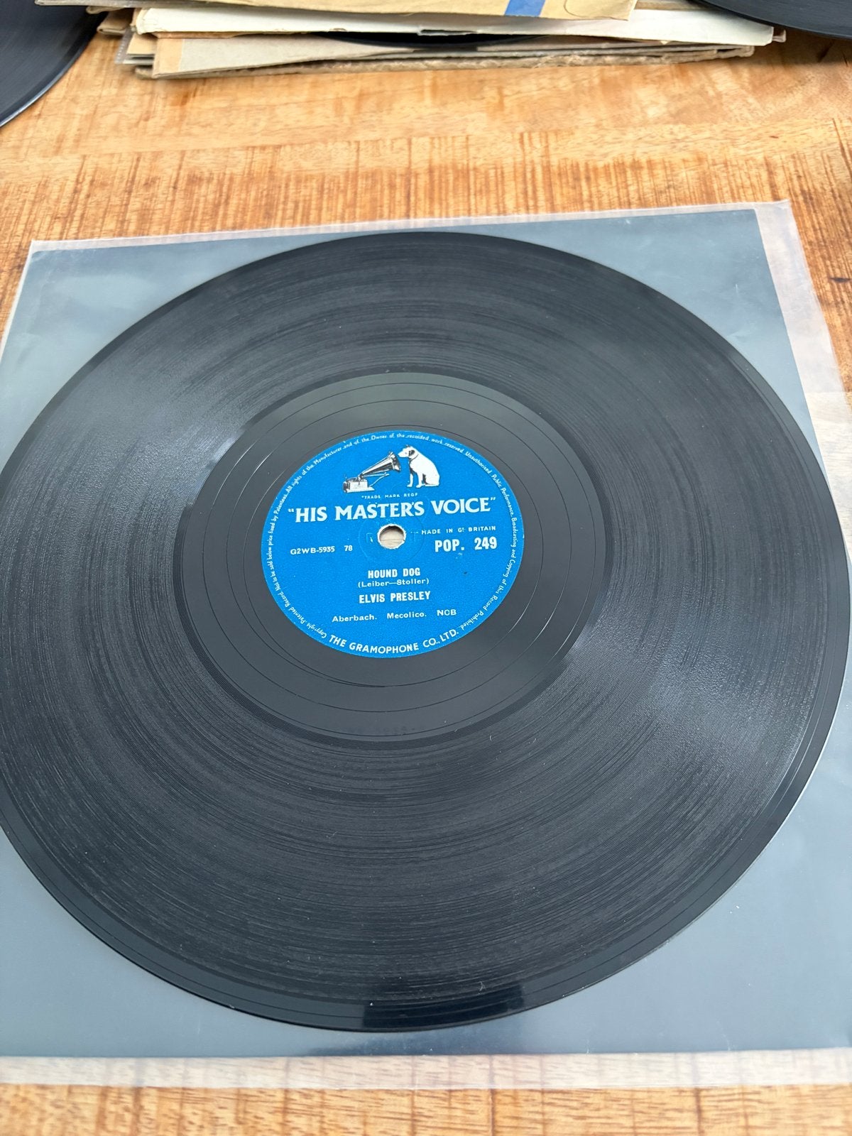 Elvis Presley - Hound Dog / Don't Be Cruel single, Cd's en Dvd's, Vinyl | Pop, Gebruikt, 10 inch, Overige genres, Originele persing