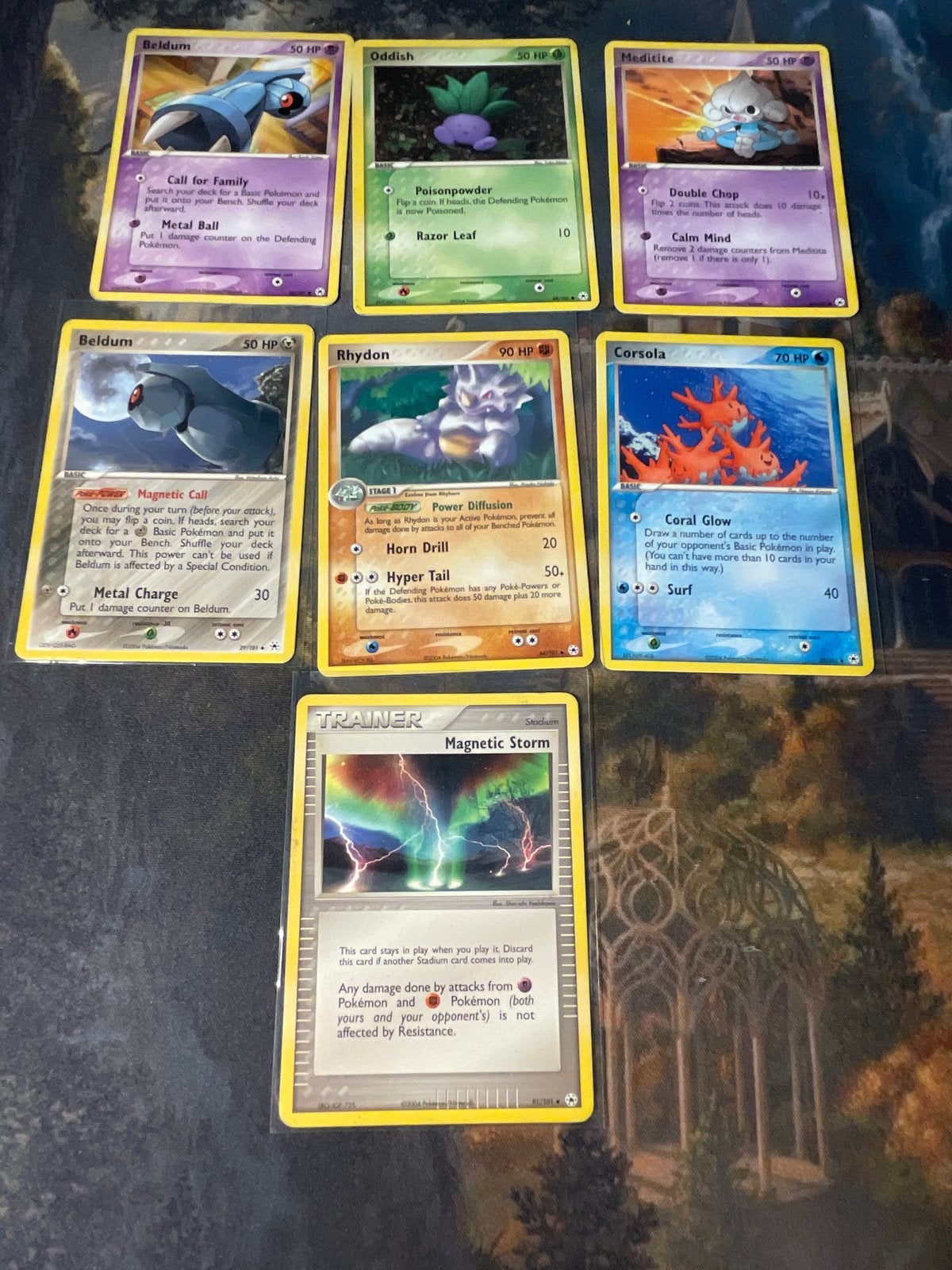 7 Hidden Legends Pokémon kaarten, Ophalen of Verzenden, Gebruikt, Meerdere kaarten