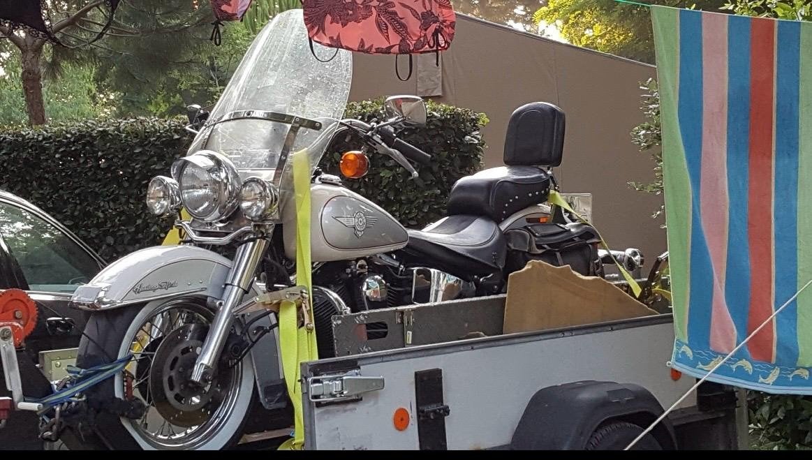 (motor)aanhanger westfalia ongeremd met neuswiel en lier, Auto diversen, Aanhangers en Bagagewagens, Ophalen, Gebruikt
