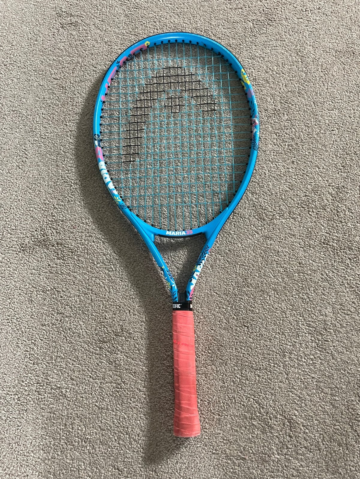 Head Maria 25 tennisracket - Blauw/Roze (8-10 jaar), Ophalen, Gebruikt, L0, Head