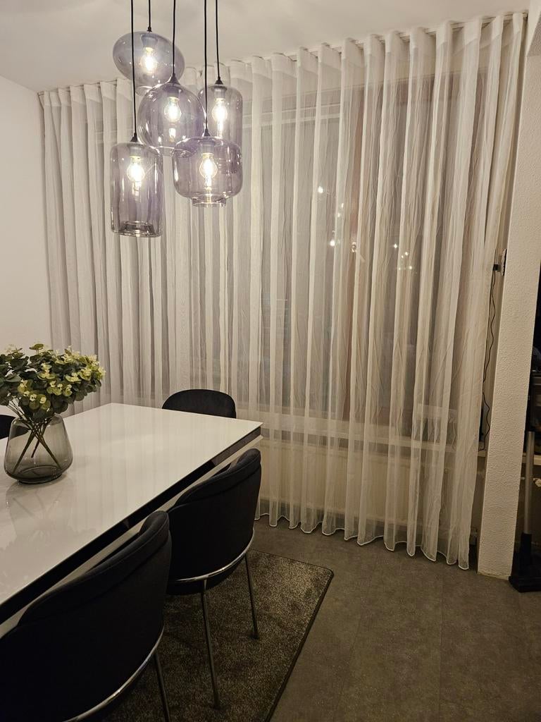 Lichte, transparante gordijnen voor een frisse look, Huis en Inrichting, Ophalen, Zo goed als nieuw, Wit