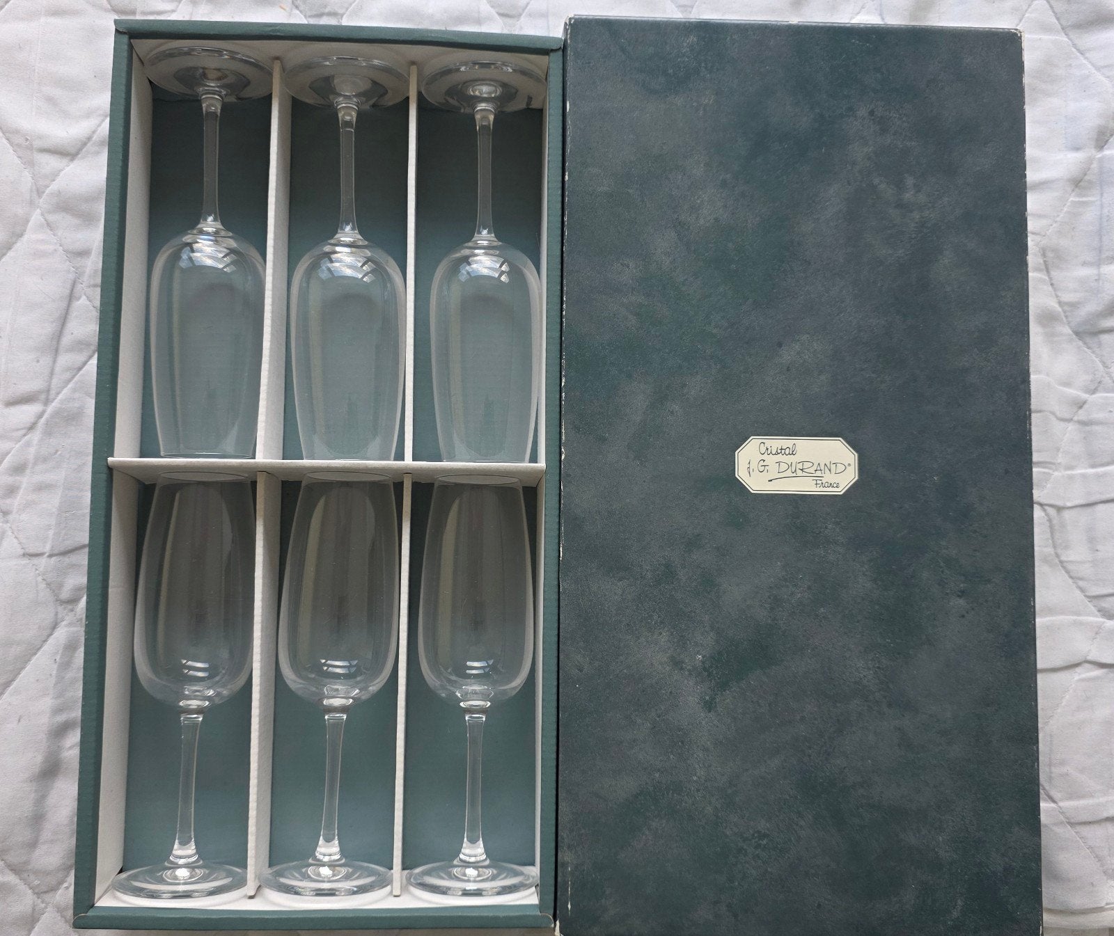 Set van 6 Chardonnay glazen - Cristal d'Arques, Antiek en Kunst, Ophalen