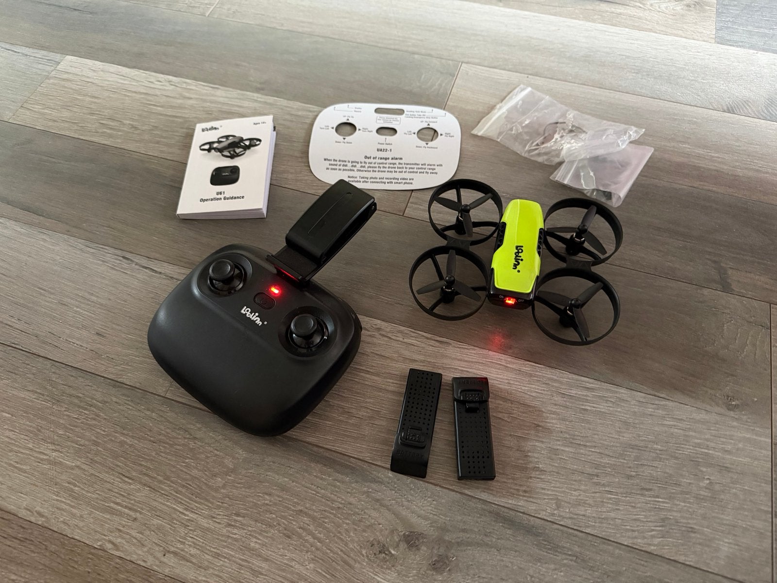Loolinn U61 (kinder) drone met camera en FPV-functie, Basiskwaliteit, Minder dan 100 meter, Zo goed als nieuw, Minder dan 250 gram