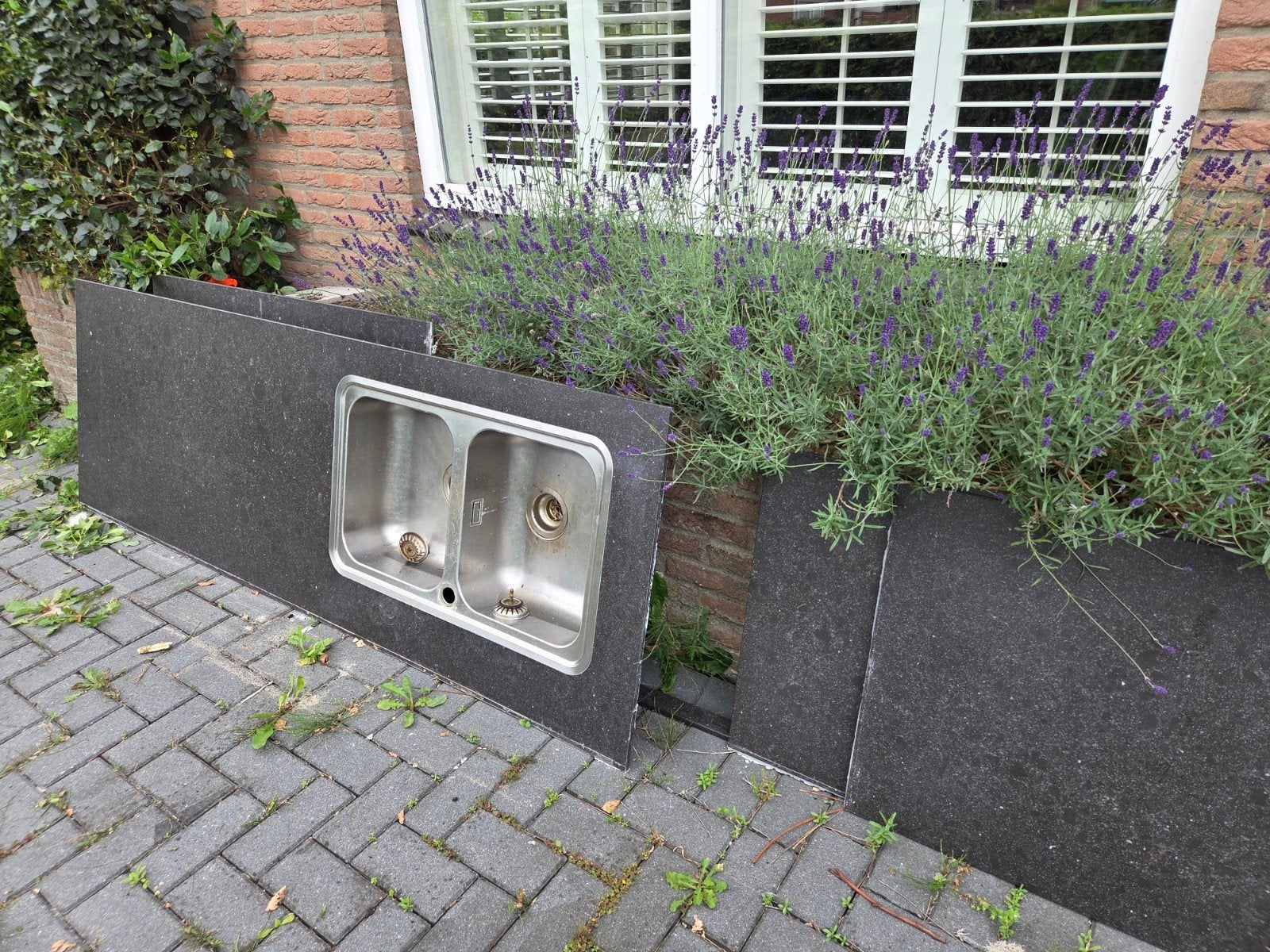 Keukenblad, composiet., Ophalen, 60 cm of meer, Minder dan 5 m², Vloertegels