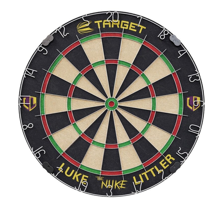 Nieuwe Target Luke Littler dartbord inclusief 6 dartpijlen, Ophalen of Verzenden, Nieuw, Dartbord