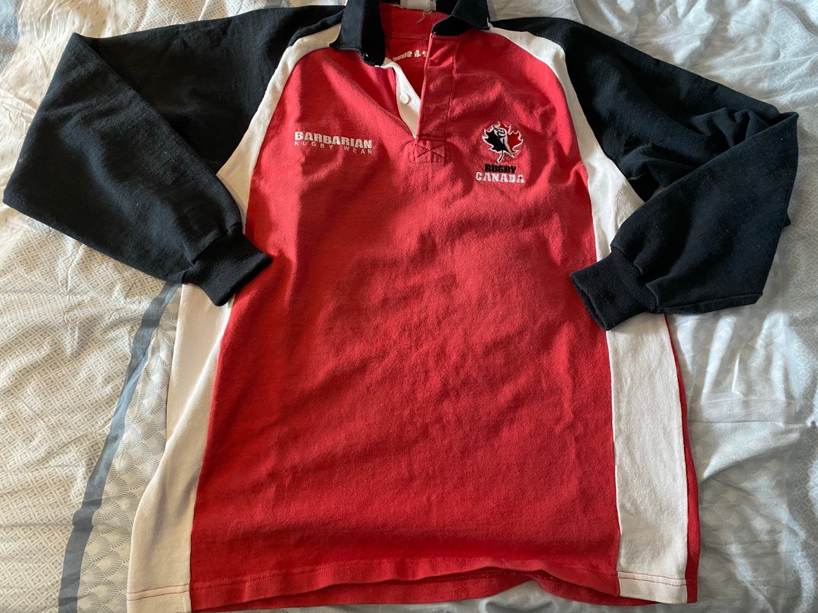 Canada Rugby  lange mouwen Shirt (XXL), Sport en Fitness, Ophalen of Verzenden, Zo goed als nieuw, Kleding