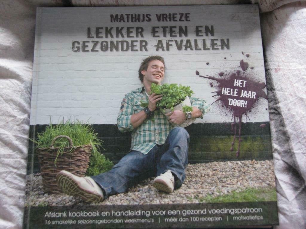 Lekker eten en gezonder afvallen - Mathijs Vrieze, Boeken, Ophalen of Verzenden, Zo goed als nieuw