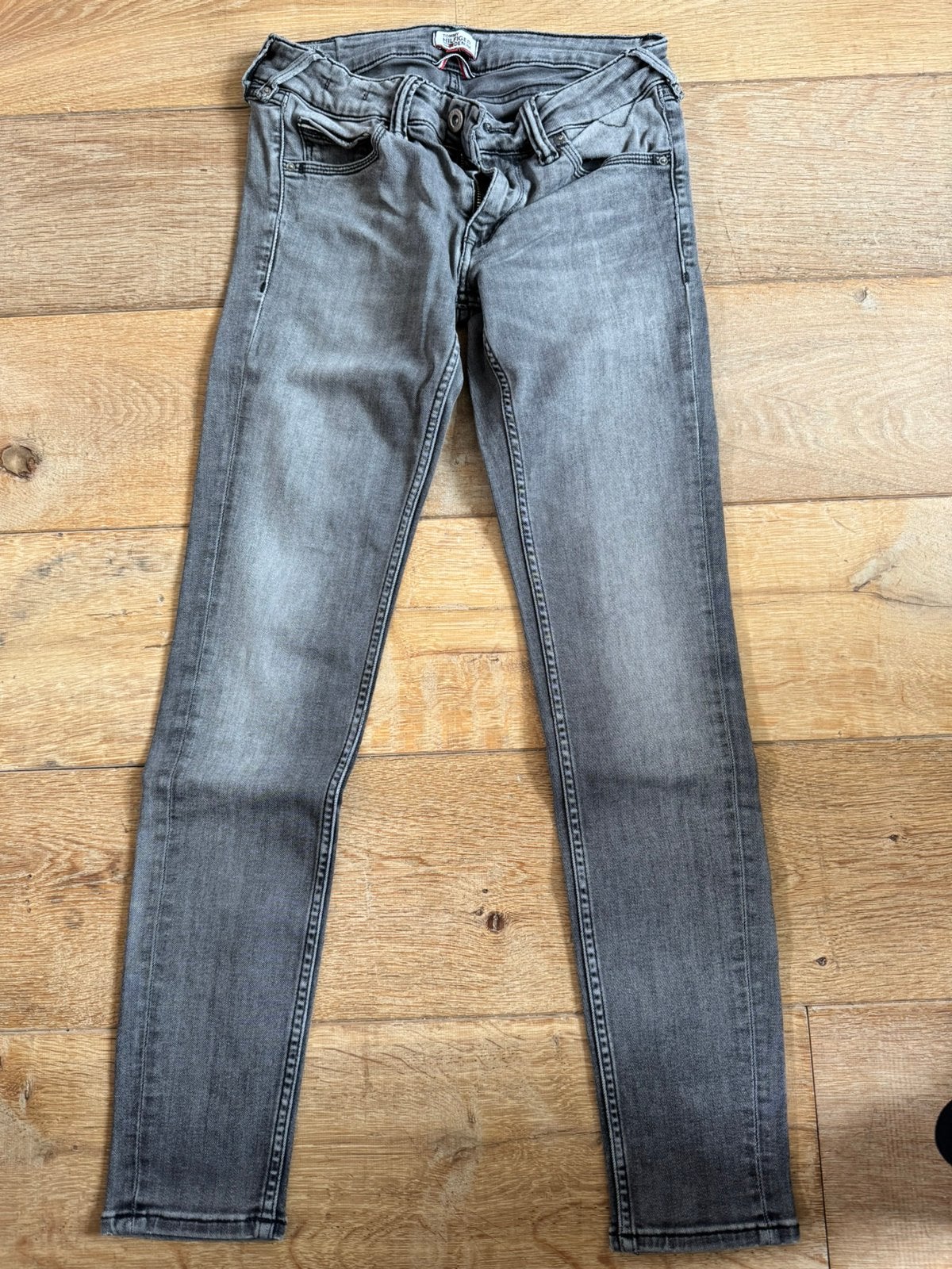 Tommy Hilfiger Denim Low Rise Skinny Sophie Jeans, Ophalen of Verzenden, Gedragen, Grijs, W27 (confectie 34) of kleiner