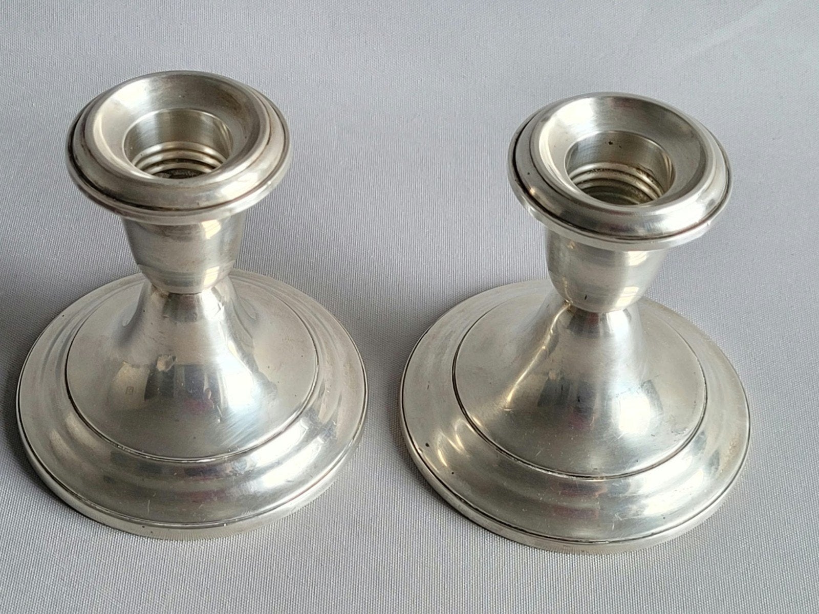 2 Zilveren Kandelaars Gorham Sterling 925 Model 948, Antiek en Kunst, Verzenden, Zilver
