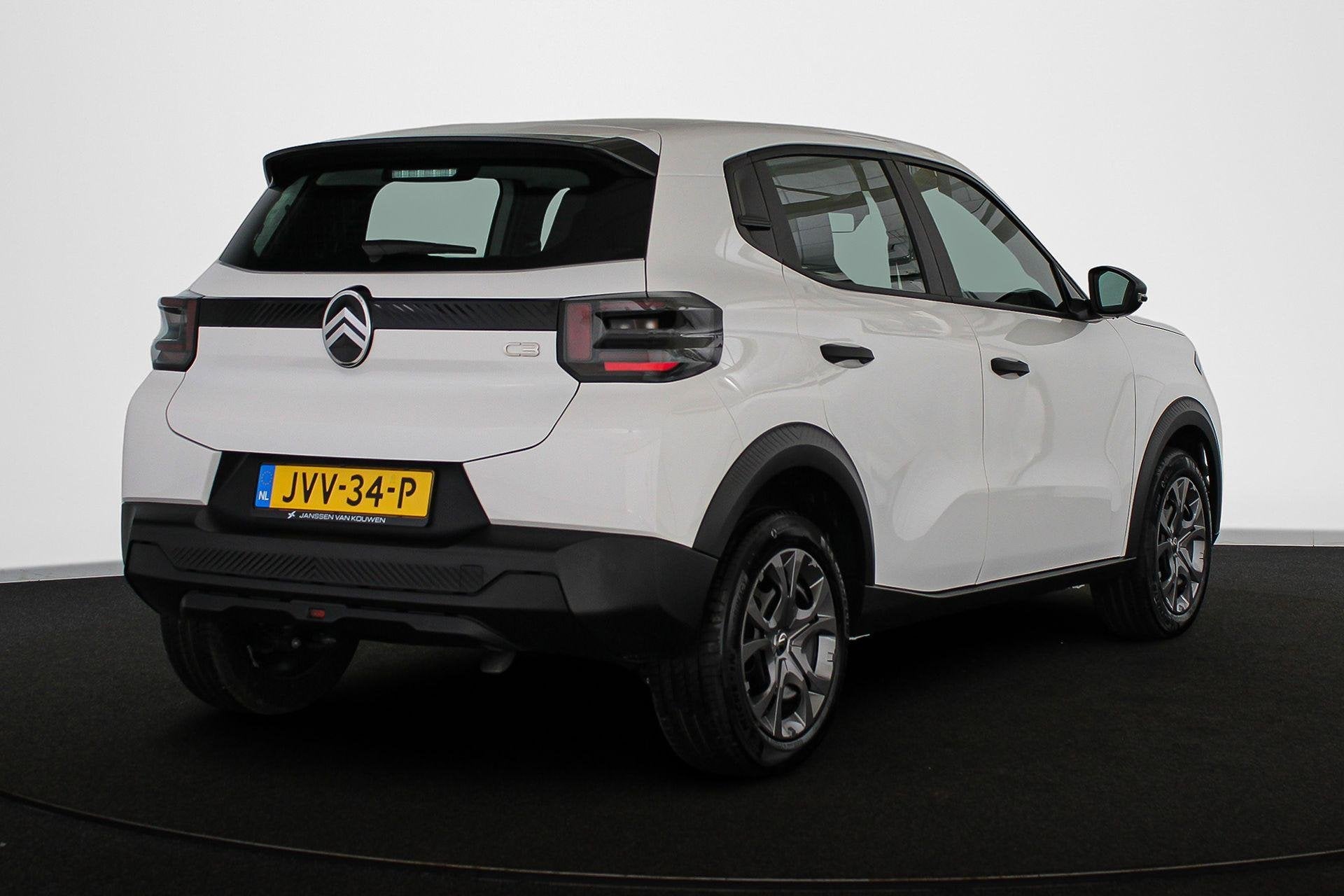 Citroen C3 1.2 Turbo 100pk You Airco Parkeersensoren, Auto's, Voorwielaandrijving, Euro 6, 1199 cc, Wit