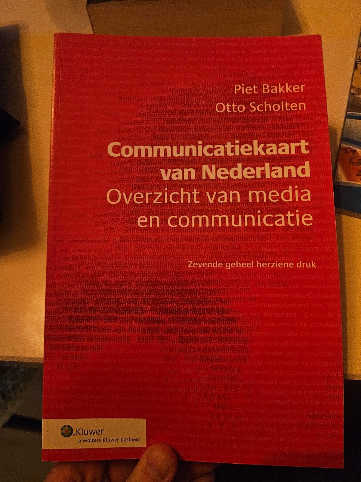 Piet Bakker - Communicatiekaart van Nederland, Sociale wetenschap, Ophalen of Verzenden, Zo goed als nieuw, Piet Bakker; O. Scholten