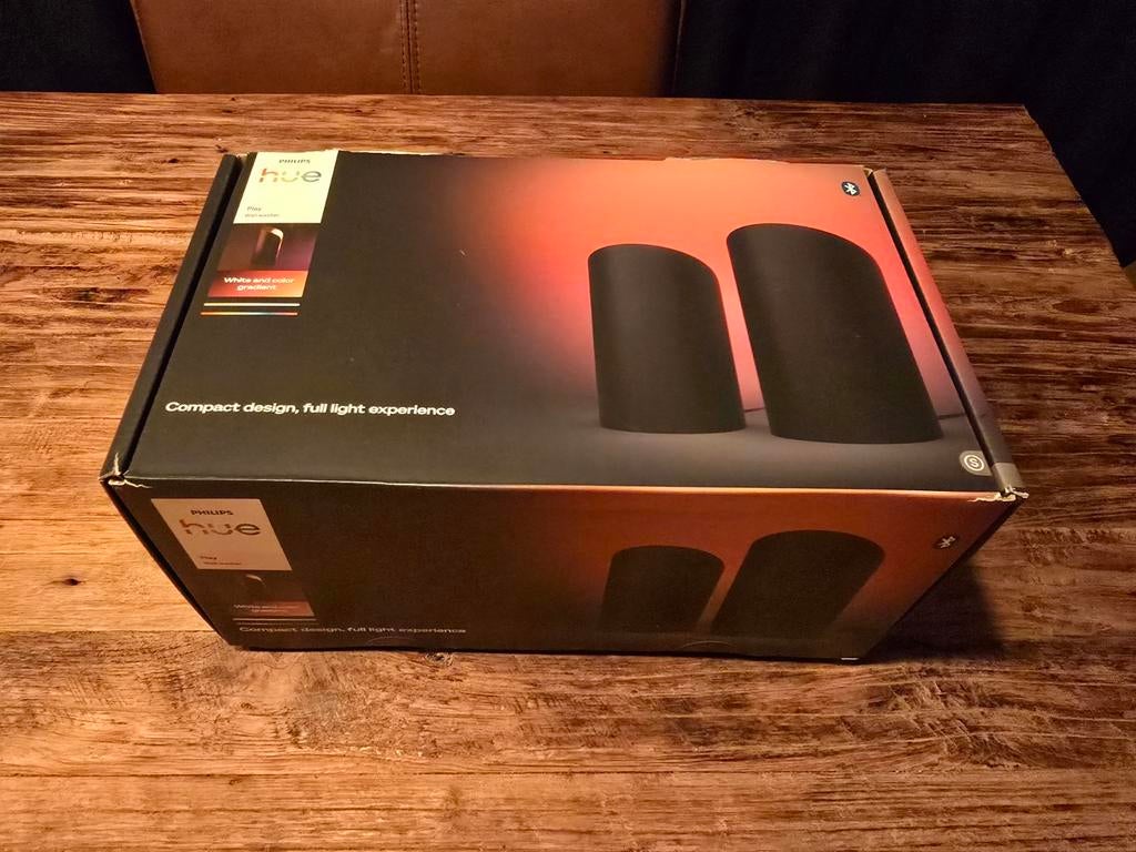 Philips Hue play wall washer 2-pack (nieuw), Led-lamp, Minder dan 30 watt, Nieuw, E27 (groot)