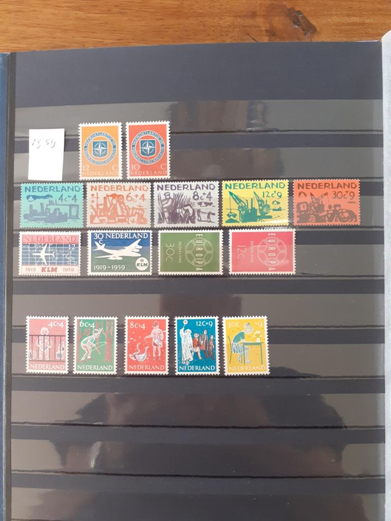 Postzegels jaargang 1959 ongebruikt, Verzenden