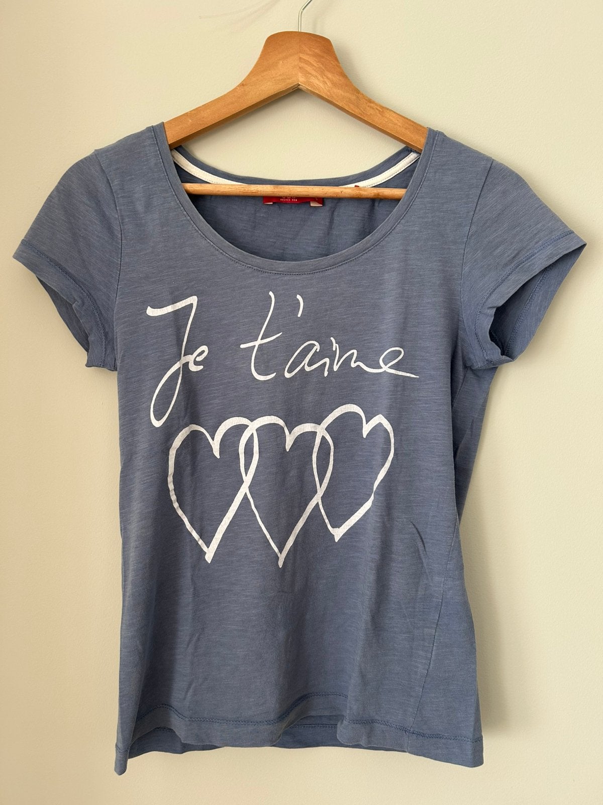 EDC by Esprit T-shirt met opdruk blauw in maat XS, Blauw, Ophalen of Verzenden, Korte mouw, Maat 34 (XS) of kleiner