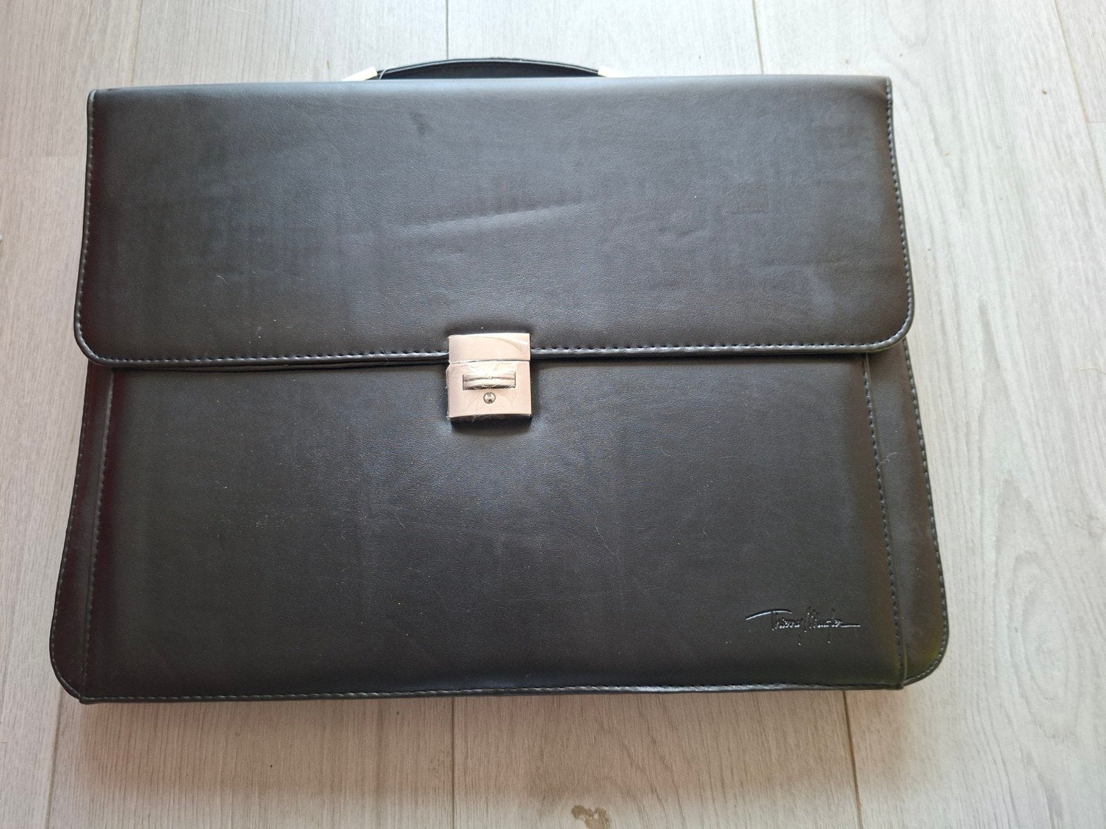Documenten tas Thierry mugler Leder zwart, Ophalen of Verzenden, Zo goed als nieuw, Zwart, Leer