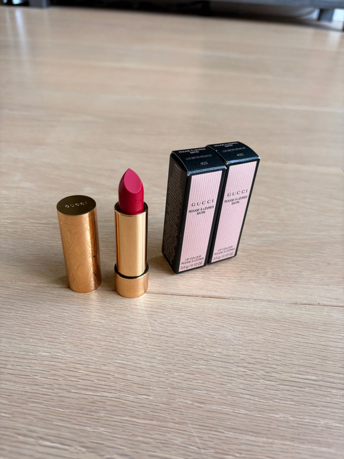 Gucci lipstick 403, Lippen, Nieuw, Ophalen of Verzenden, Make-up