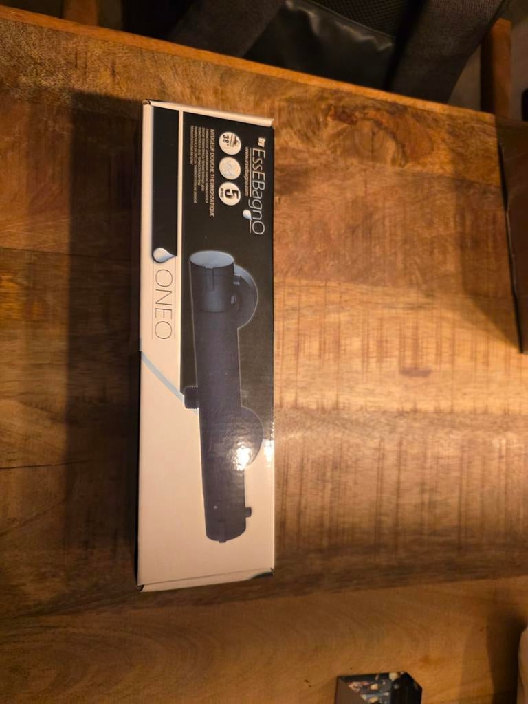 Essebagno Thermostatische Badkraan Oneo - Zwart Mat - 15 cm, Doe-het-zelf en Verbouw, Sanitair, Ophalen, Nieuw, Douche