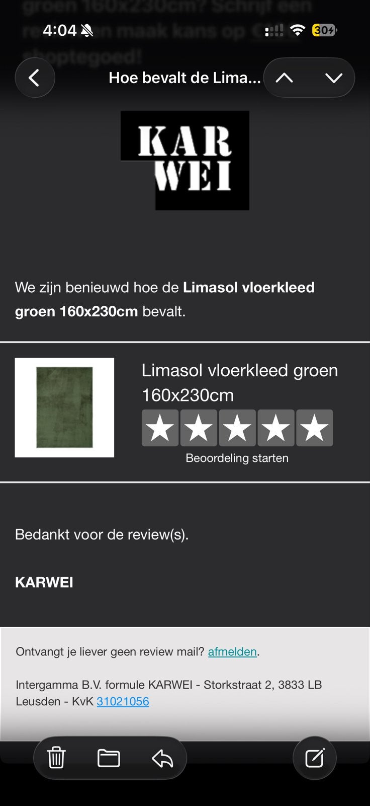 Limassol vloerkleed groen 160x230cm, Ophalen, 150 tot 200 cm, 200 cm of meer, Zo goed als nieuw