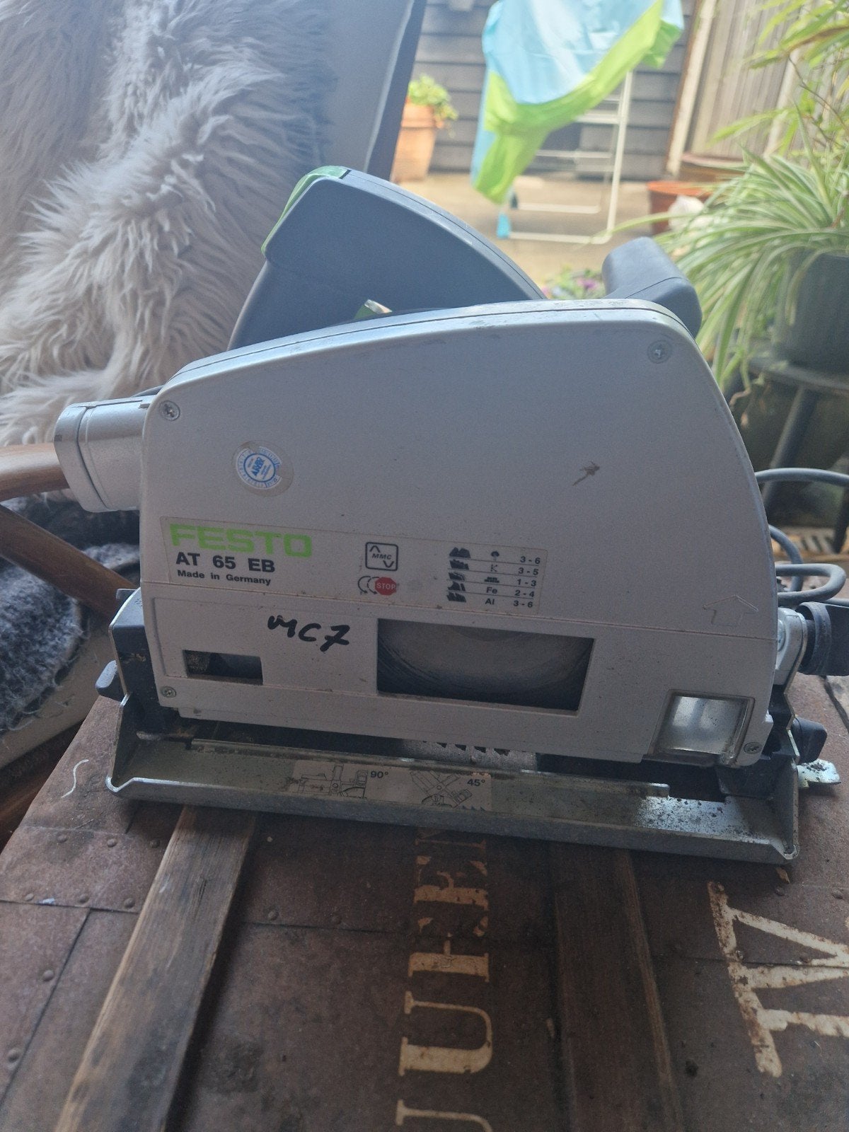 Festo AT 65 EB Cirkelzaag - Krachtig en Betrouwbaar, Ophalen, Cirkelzaag, 70 mm of meer, 1200 watt of meer
