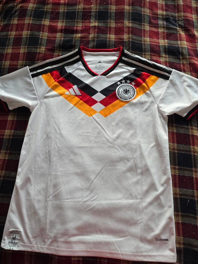 Duitsland voetbalshirt, Wit, Ophalen of Verzenden, Adidas, Voetbal