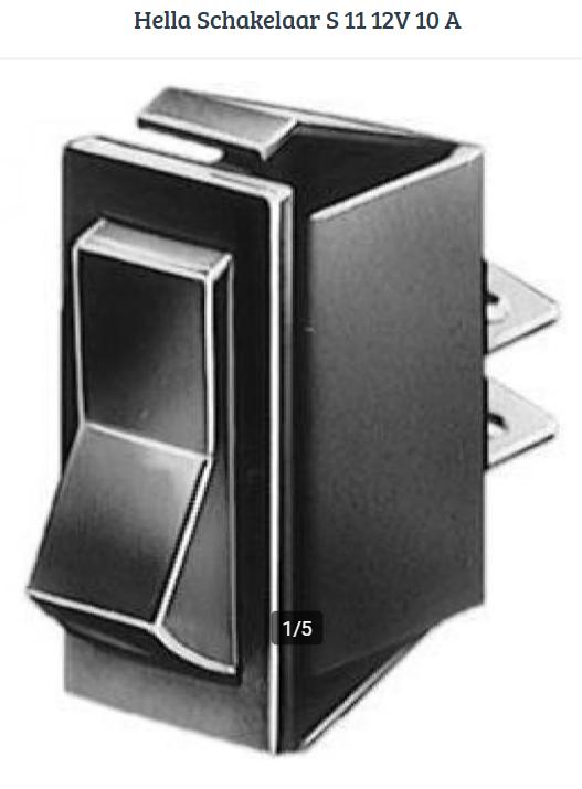 Hella Schakelaar S 11 12V 10 A, Ophalen of Verzenden