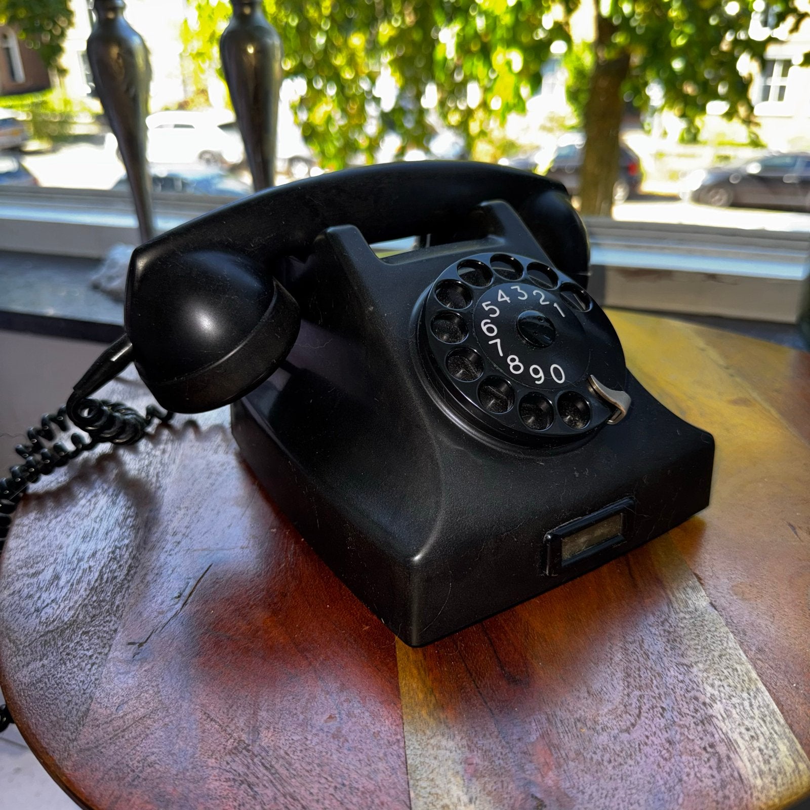 Vintage Bakelieten Telefoon met Draaischijf, Ophalen of Verzenden, Gebruikt, Met draaischijf