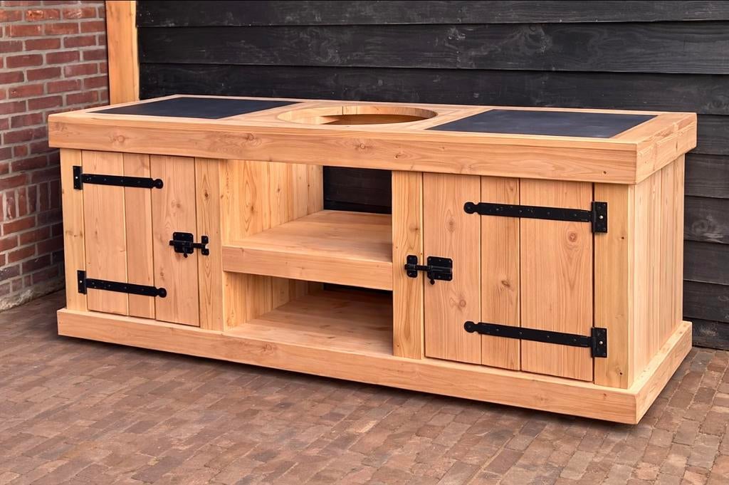 Buiten keuken, Tuin en Terras, Buitenkeukens, Zo goed als nieuw, Houtskool, Ophalen