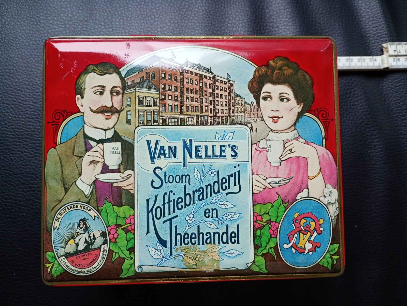 Vintage Van Nelle's koffie/thee Blik, Ophalen of Verzenden