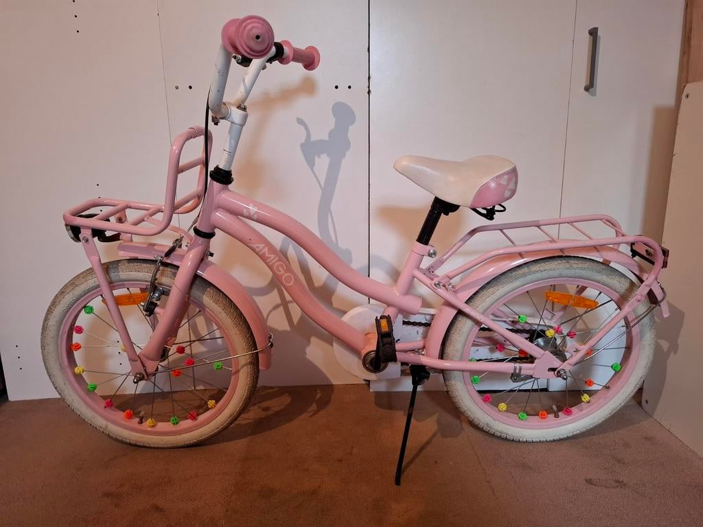 Amigo Meisjesfiets Roze 18 inch, Ophalen, Amigo
