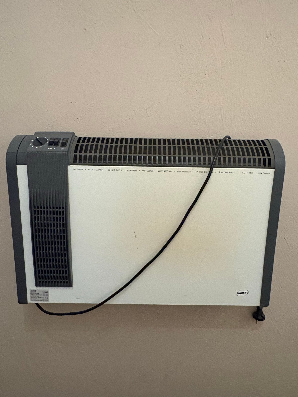 Elektrische kachel - Quigg, Huis en Inrichting, Kachels, Ophalen, Gebruikt, Overige soorten, Elektrisch