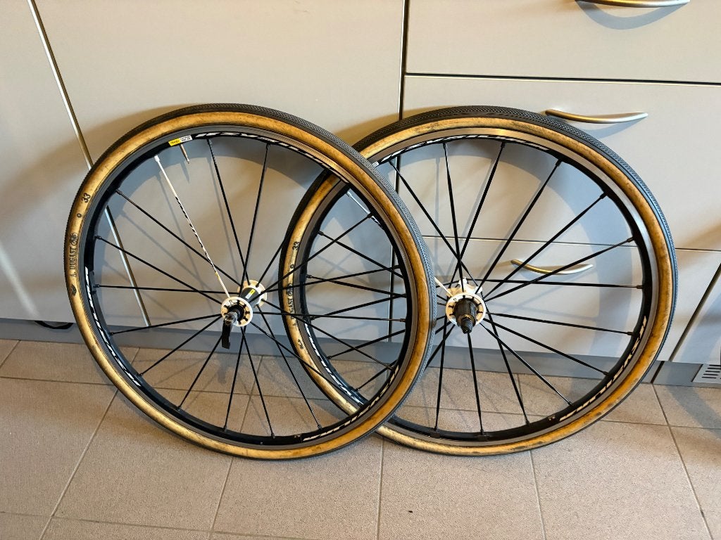 Mavic ksyrium sl tubewielen, Fietsen en Brommers, Wiel, Gebruikt, Ophalen of Verzenden, Aluminium