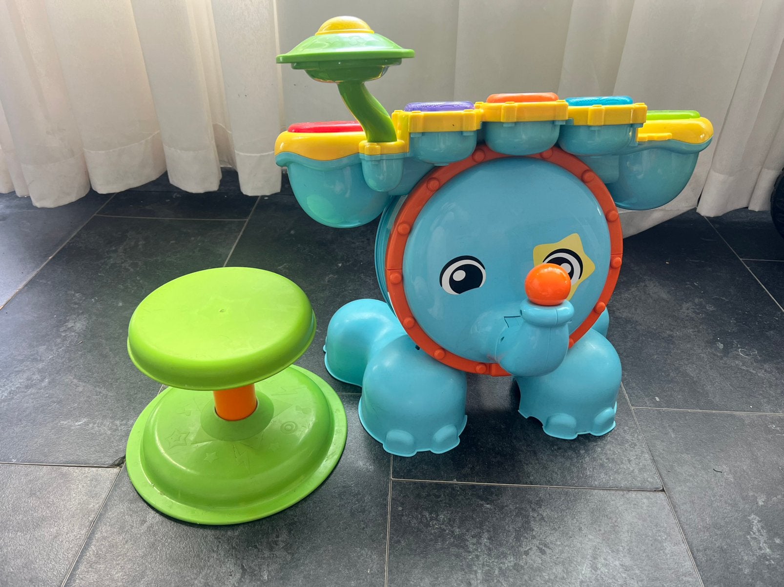 Vtech rock& leer drumstel, Ophalen, Zo goed als nieuw, 6 maanden tot 2 jaar