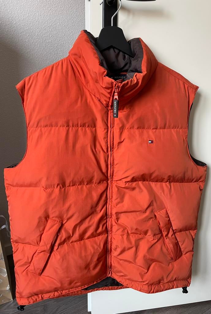 Tommy Hilfiger Vintage Bodywarmer - Oranje Dons, Ophalen of Verzenden, Gedragen, Maat 52/54 (L), Oranje