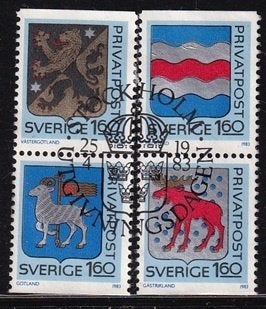 2833 - Zweden combinatie michel S427/S428 gestempeld ,, Verzenden, Zweden, Gestempeld