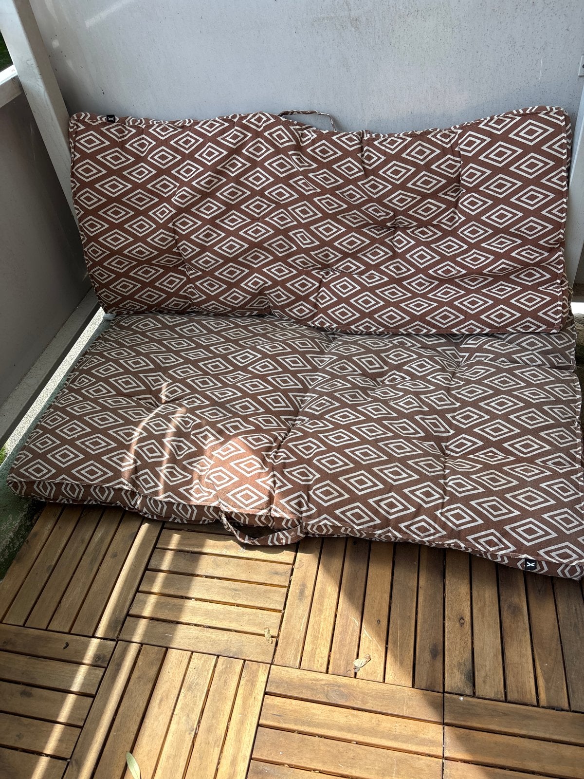 Pallet bank kussen - grote kussen licht verkleurd, Ophalen, Gebruikt