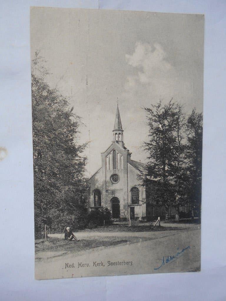 Soesterberg Hervormde Kerk rond 1905 - Oude Ansichtkaart, Verzamelen, Ophalen of Verzenden, Voor 1920, Gelopen, Utrecht