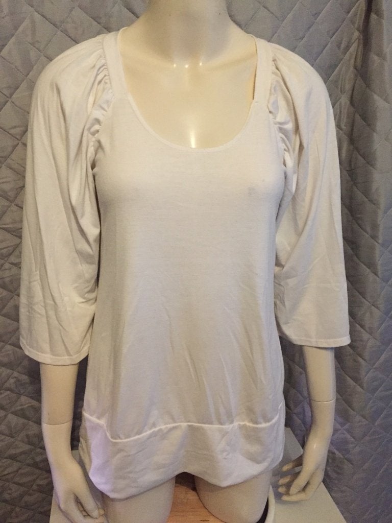Ambika witte college style top maat xl(2b28), Kleding | Dames, Tops, Tweedehands verkoop, Tweedehands verkoop, Wit, Maat 46/48 (XL) of groter