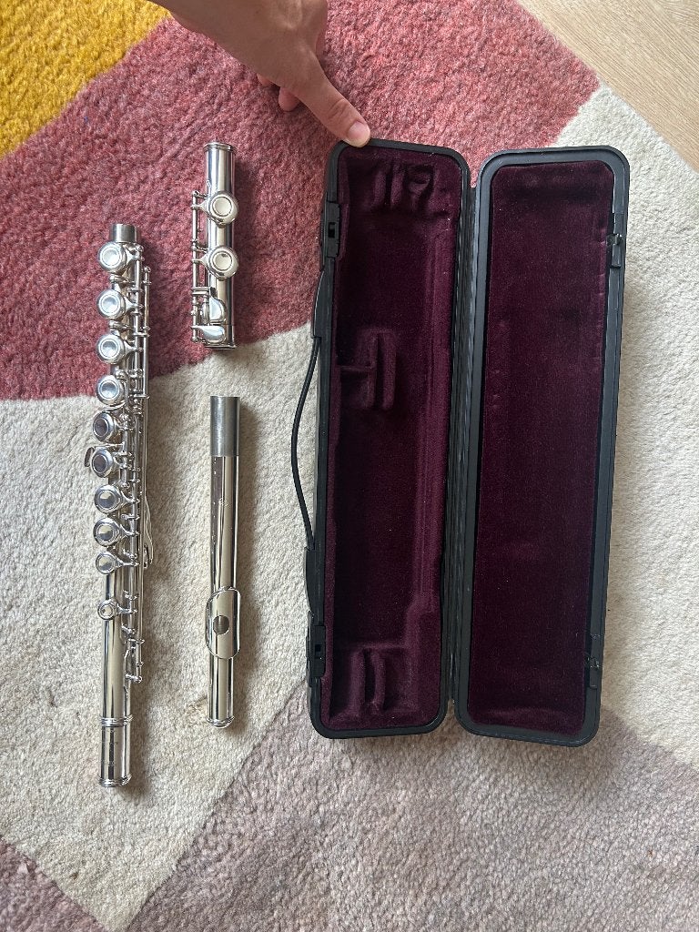Dwarsfluit Yamaha, Muziek en Instrumenten, Blaasinstrumenten | Dwarsfluiten en Piccolo's, Ophalen of Verzenden, Gebruikt, Dwarsfluit