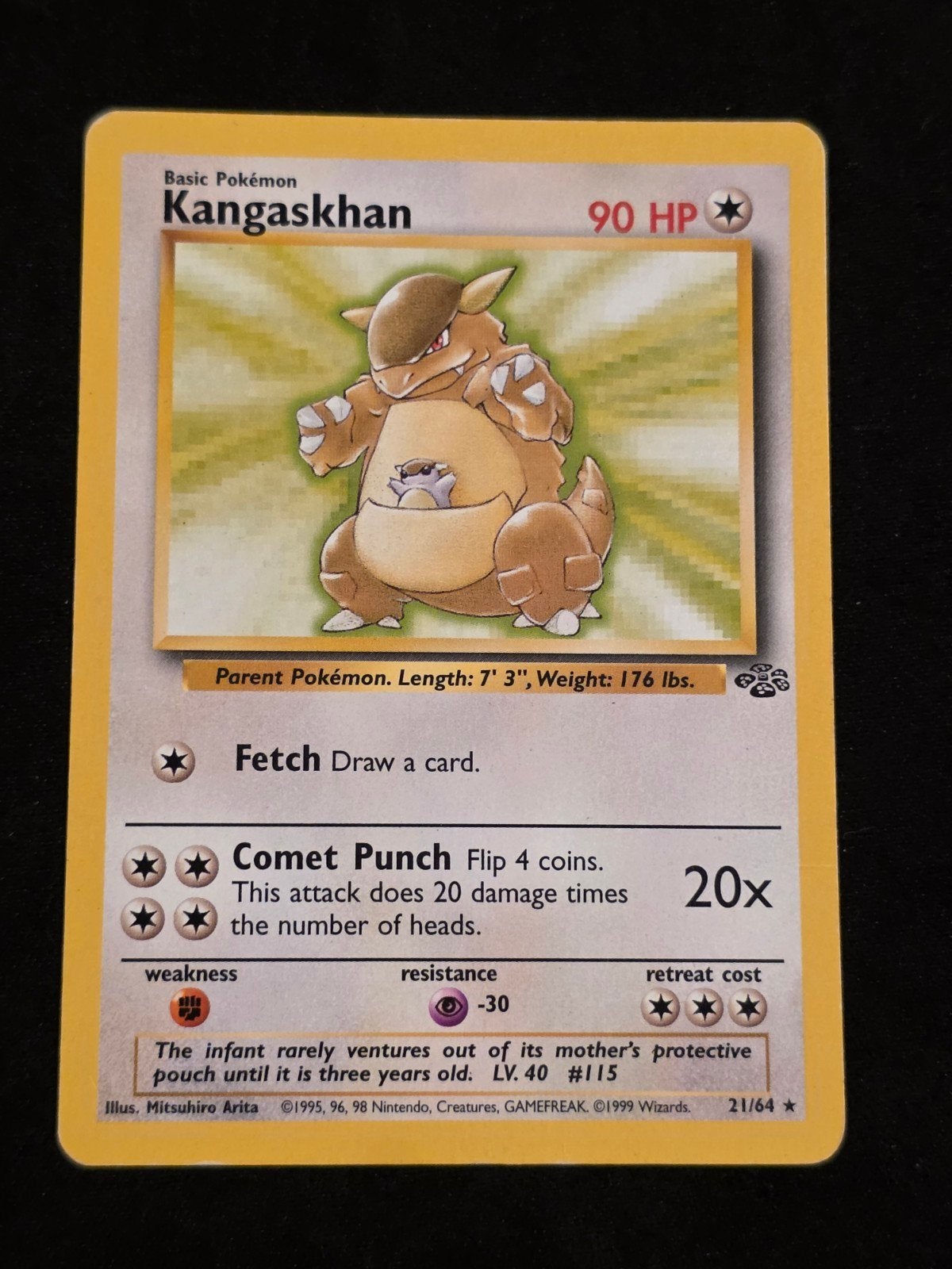 Kangaskhan 21/64 Jungle, Verzenden, Gebruikt, Losse kaart