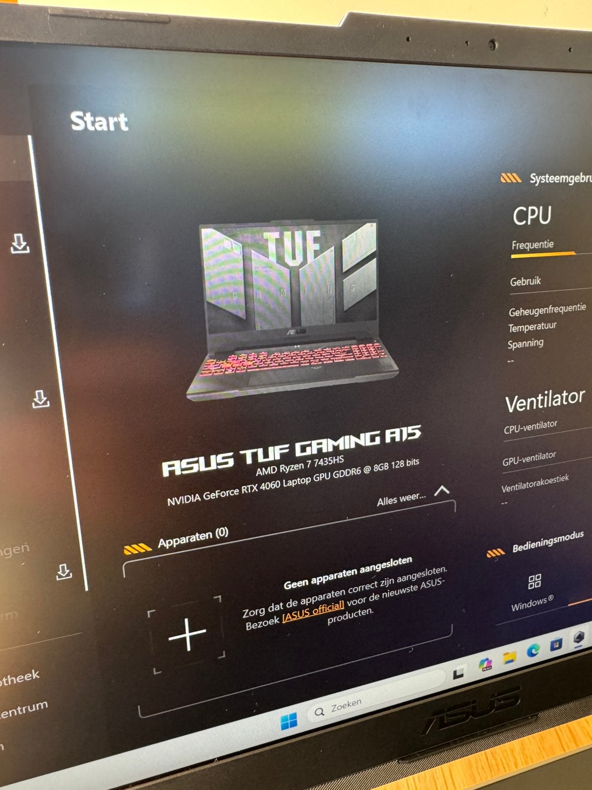 Foto 10 van ASUS TUF Gaming A15 – Ryzen 7 – RTX 4060 8Gb – 16GB